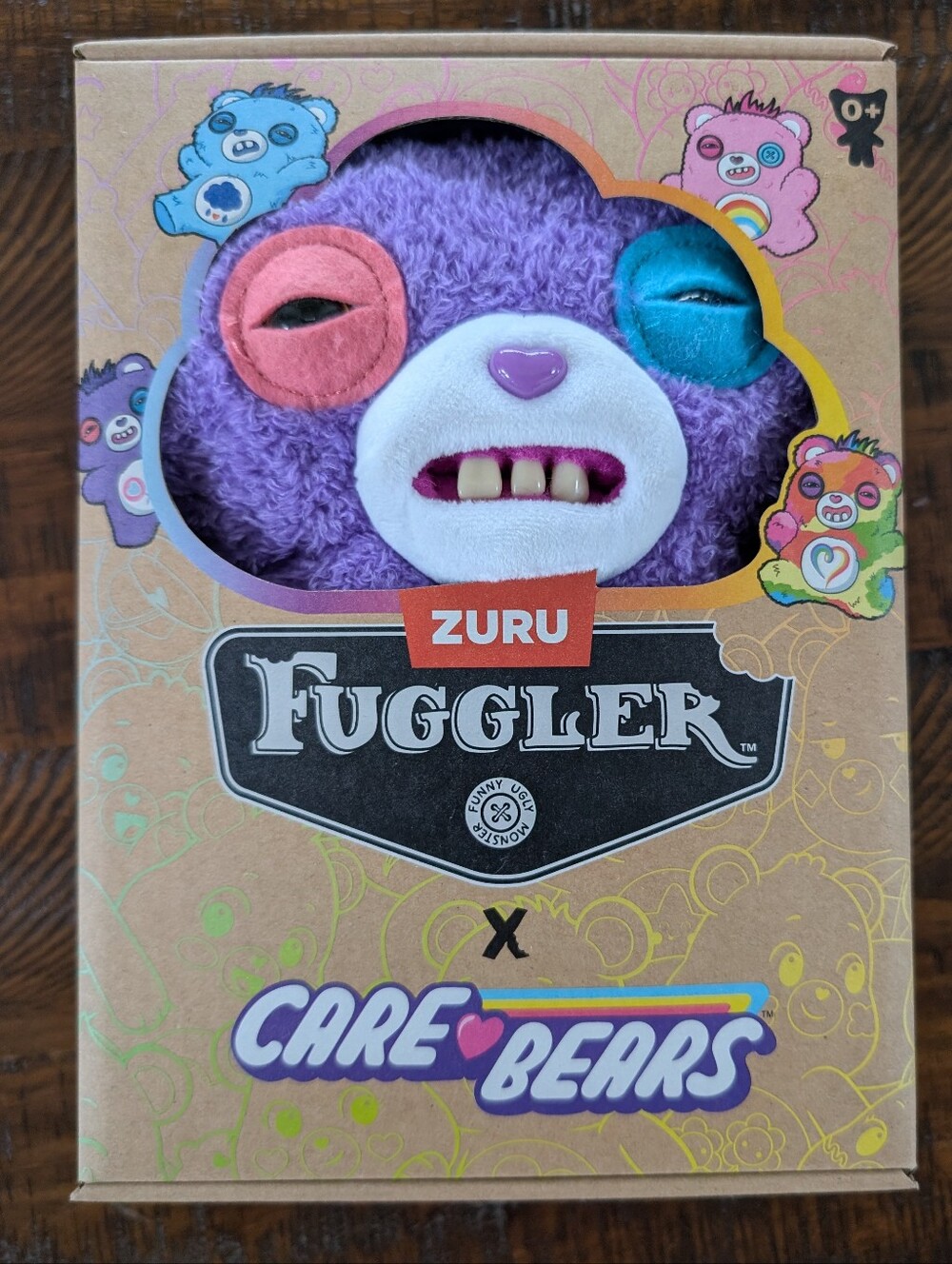 NIB Fuggler Care Bears 9 inch (Share Bear)